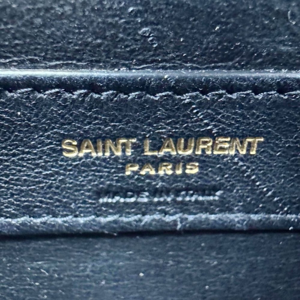 Yves Saint Laurent  Kate Grain De Poudre Leather Chain Crossbody Bag Black - Picture 16 of 16